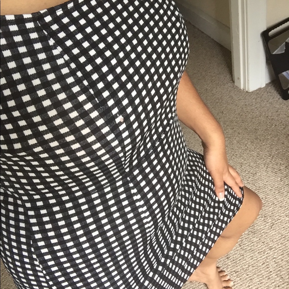 Black & White Gingham Dress